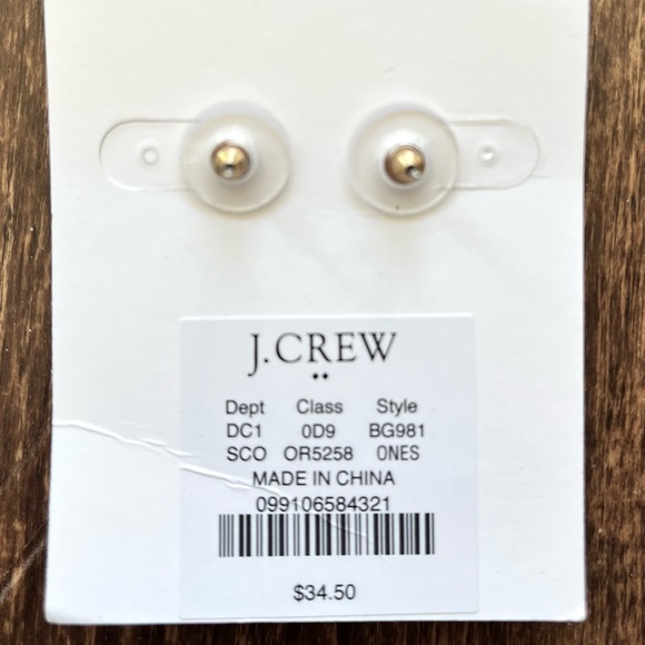 J. Crew • Coral Resin Teardrop Statement Earrings •NWT - Picture 4 of 4